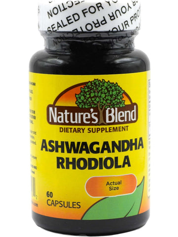Nature's Blend, Ashwaghanda Rhodiola, 60 Capsules