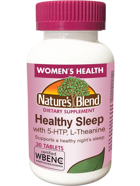 Nature's Blend, Healthy Sleep with 5HTP, L-theanine, 30 Tablets