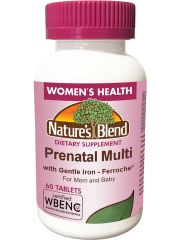 Nature's Blend, Prenatal Multi with Gentle Iron, 60 Tablets