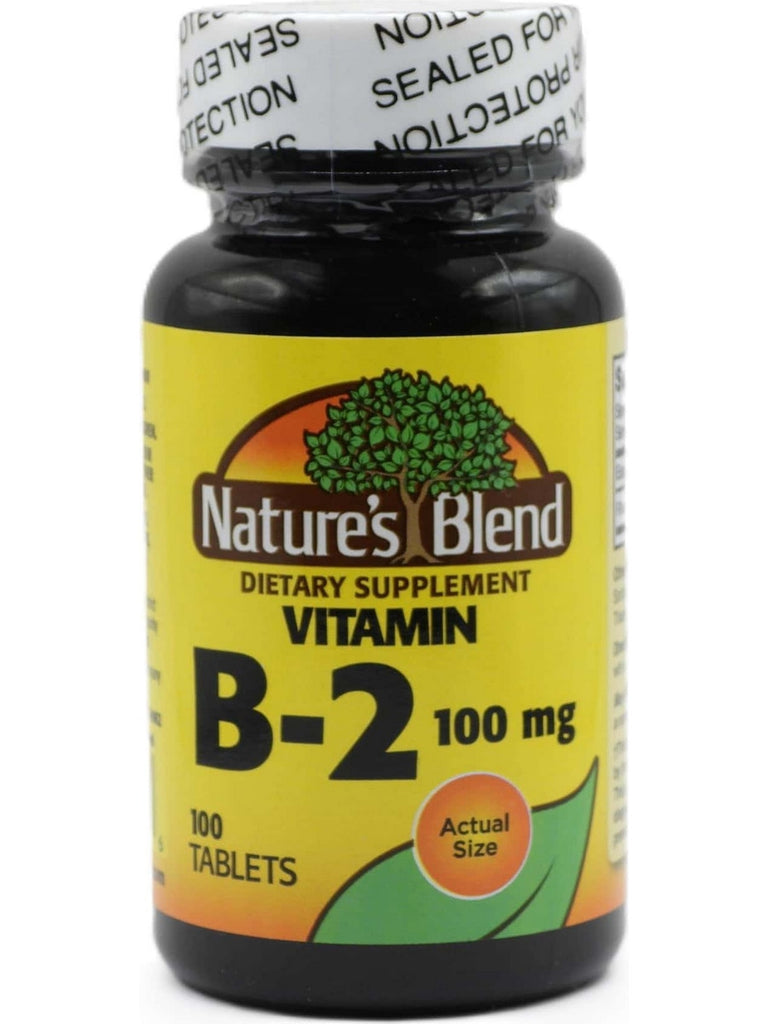 Nature's Blend, Vitamin B-2, 100 mg, 100 Tablets