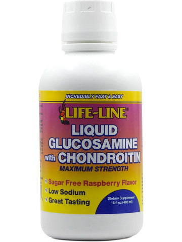 Nature's Blend, Glucosamine, Chondroitin, Max Strength, Raspberry Flavor Liquid, 16 fl oz