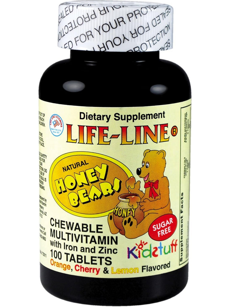 Nature's Blend, Honey Bears Chewable Multivitamin with Iron & Zinc, 100 Tablets