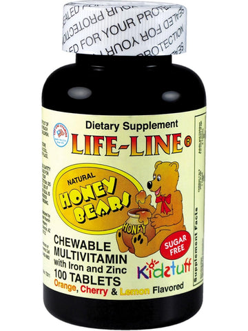 Nature's Blend, Honey Bears Chewable Multivitamin with Iron & Zinc, 100 Tablets