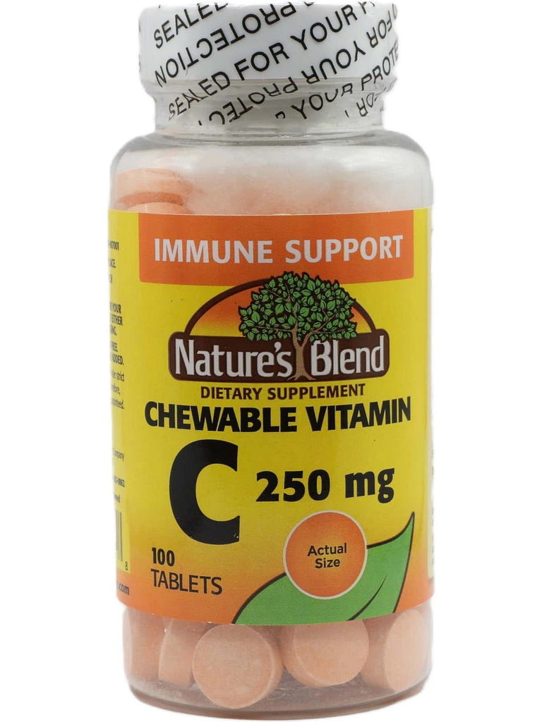 Nature's Blend, Vitamin C Chewable, 250 mg, 100 Tablets