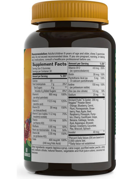 Nature's Way, Alive! Premium Adult Gummy Multivitamin, Grape and Cherry, 90 Gummies