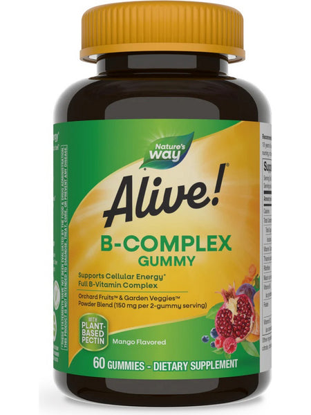 Nature's Way, Alive! B-Complex Gummies, Mango, 60 Gummies