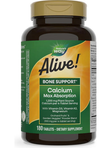 Nature's Way, Alive!® Calcium, 180 tablets