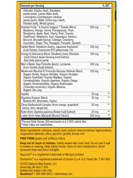 Nature's Way, Alive!® MAX3 Potency Men's Multivitamin, 90 tablets