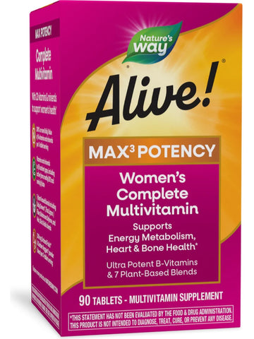 Nature's Way, Alive!® MAX3 Potency Women's Multivitamin, 90 tablets