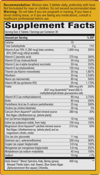 Nature's Way, Alive!® MAX3 Potency Women's Multivitamin, 90 tablets