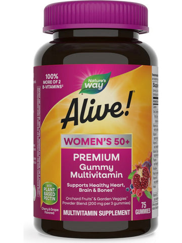 Nature's Way, Alive!® Women's 50+ Gummy Multi, 75 gummies