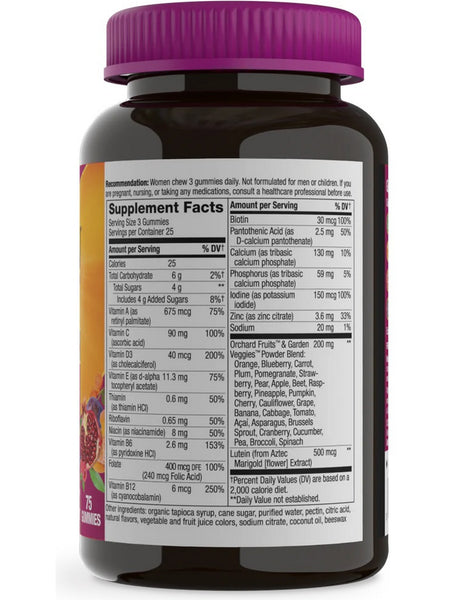 Nature's Way, Alive! Women's 50+ Premium Gummy Multivitamin, Cherry and Grape, 75 Gummies