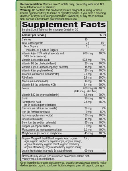 Nature's Way, Alive!® Garden Goodness™ Women's, 60 tablets