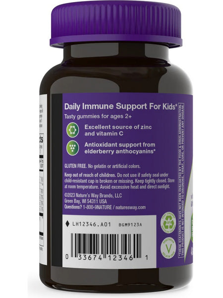 Nature's Way, Sambucus Kids Immune Gummies, Elderberry, 40 Gummies