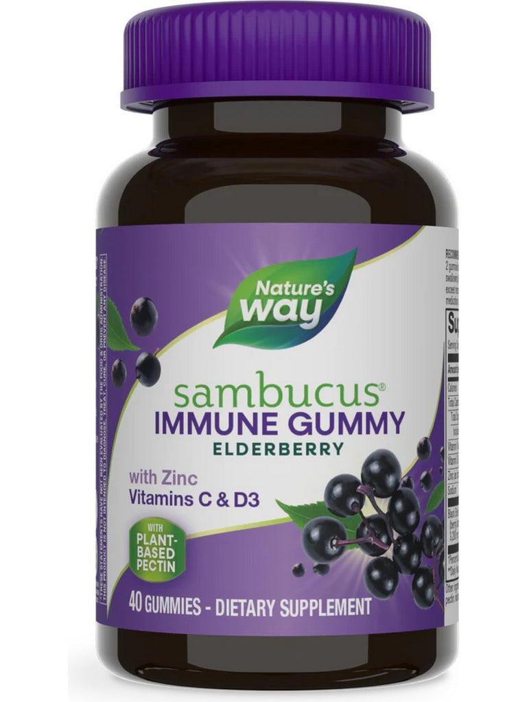 Nature's Way, Sambucus Immune Support Gummies, 40 gummies