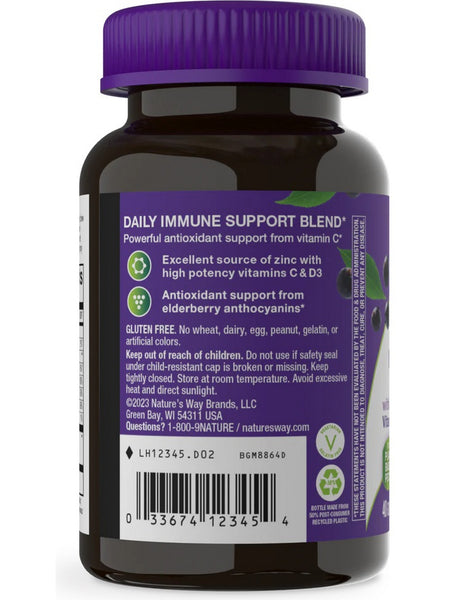 Nature's Way, Sambucus Immune Gummy, Elderberry, 40 Gummies