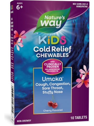 Nature's Way, Umcka® ColdCare Kids Cherry Chewable, 10 tablets