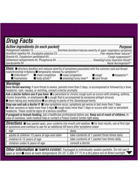 Nature's Way, Umcka® FastActives® Cold+Flu Berry, 10 packets