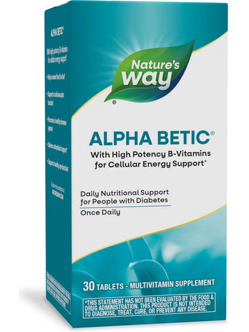Nature's Way, alpha betic® Multivitamin, Energy Support, 30 tablets