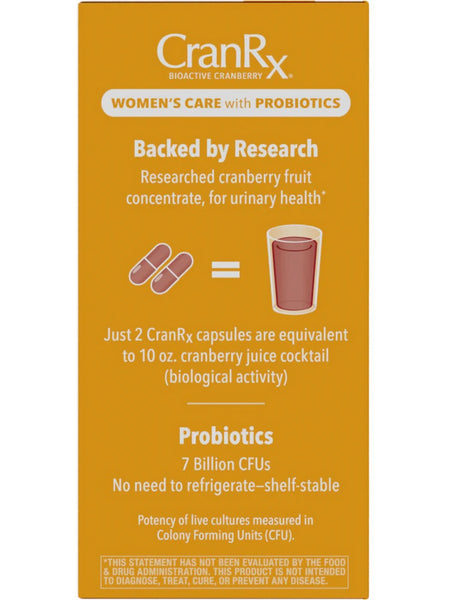 Nature's Way, CranRx® Women's Care with Probiotics, 60 vegetarian capsules