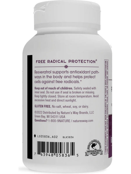Nature's Way, Resveratrol-Forte® 175 mg, 60 softgels