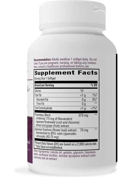 Nature's Way, Resveratrol-Forte® 175 mg, 60 softgels