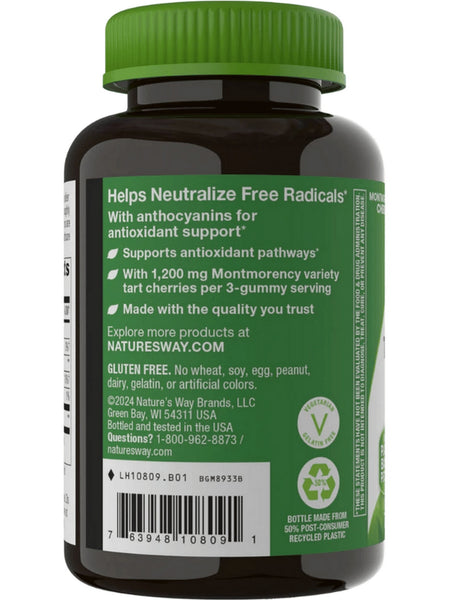 Nature's Way, Tart Cherry Ultra Gummies, Cherry, 75 Gummies