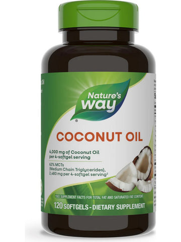 Nature's Way, Coconut Oil, 120 softgels