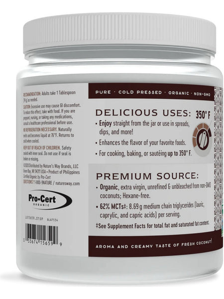Nature's Way, Coconut Oil Organic Extra Virgin, 32 oz