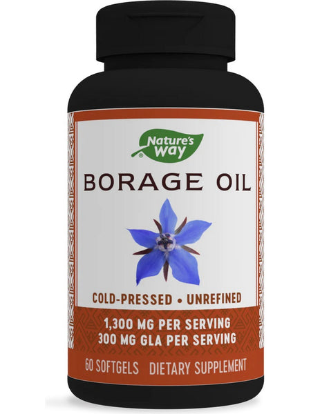 Nature's Way, Borage Oil 1,300 mg, 60 softgels
