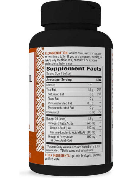 Nature's Way, Borage Oil 1,300 mg, 60 softgels