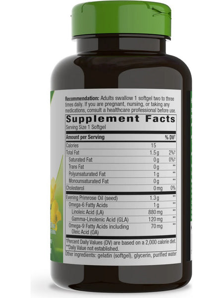 Nature's Way, Evening Primrose, 1,300 mg, 60 Softgels