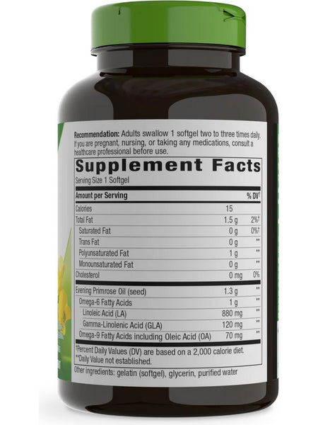 Nature's Way, Evening Primrose, 1,300 mg, 120 Softgels