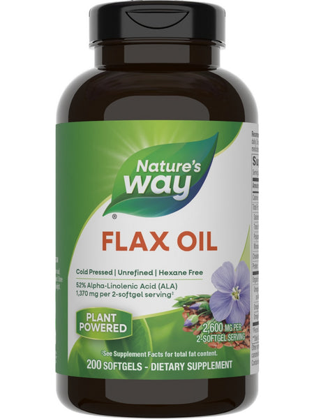 Nature's Way, Flax Oil, 200 Softgels