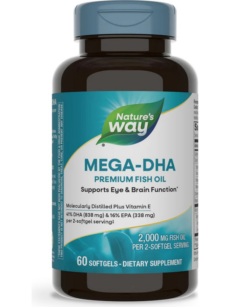 Nature's Way, Mega-DHA, 60 softgels
