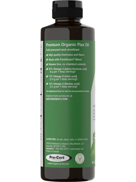 Nature's Way, Organic Flax Oil, 16 fl oz