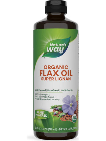 Nature's Way, Organic Flax Oil Super Lignan, 24 fl oz