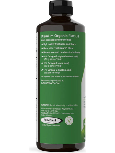 Nature's Way, Organic Flax Oil Super Lignan, 24 fl oz