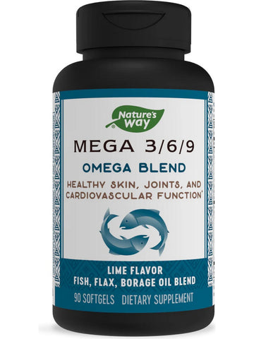 Nature's Way, Mega 3/6/9 Blend 1350 mg, 90 softgels