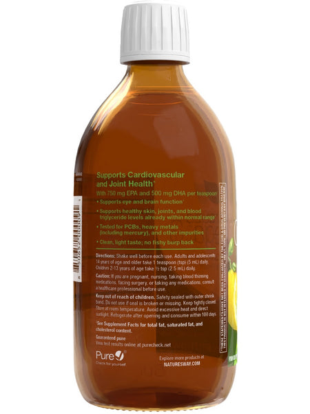 Nature's Way, NutraSea Omega-3, 1,250 mg, Zesty Lemon, 16.9 fl oz