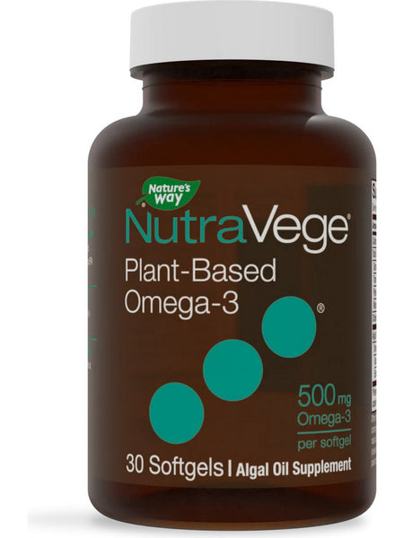 Nature's Way, NutraVege™ Omega-3 Plant 500 mg, 30 softgels