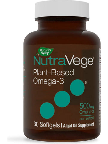Nature's Way, NutraVege™ Omega-3 Plant 500 mg, 30 softgels