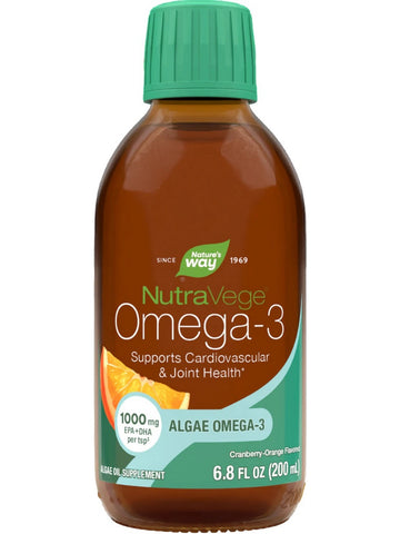 Nature's Way, NutraVege Omega-3, 1,000 mg, Cranberry Orange, 6.8 fl oz