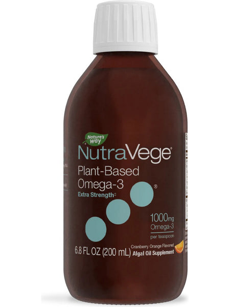 Nature's Way, NutraVege™ Omega-3 Plant Extra Strength 1,000 mg (Cranberry Orange), 6.8 fl oz
