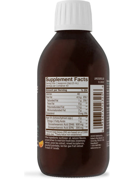 Nature's Way, NutraVege Plant-Based Omega-3 Extra Strength, 1,000 mg, Cranberry Orange, 6.8 fl oz