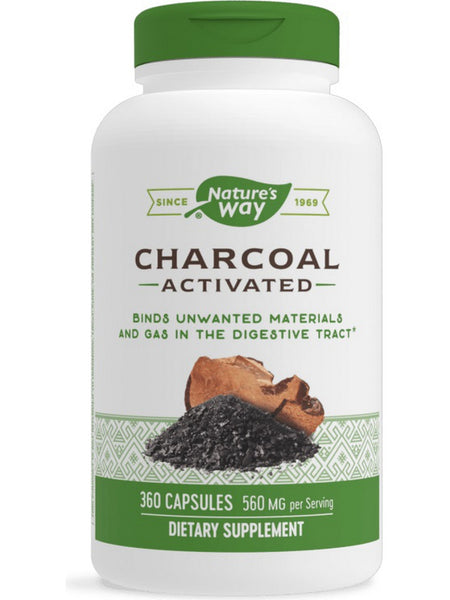 Nature's Way, Activated Charcoal, 360 capsules