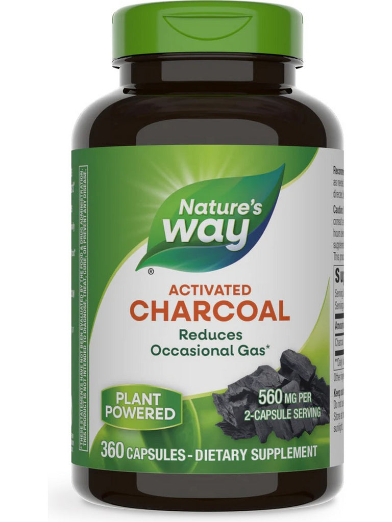 Nature's Way, Activated Charcoal, 360 Capsules