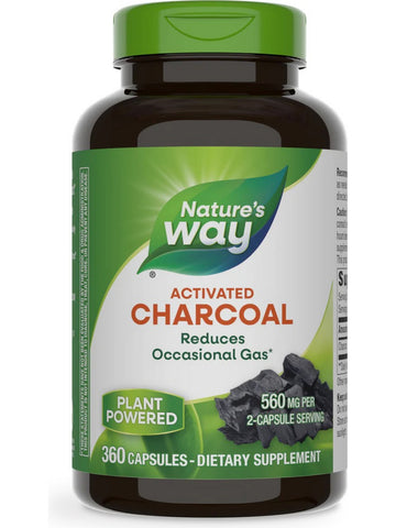 Nature's Way, Activated Charcoal, 360 Capsules