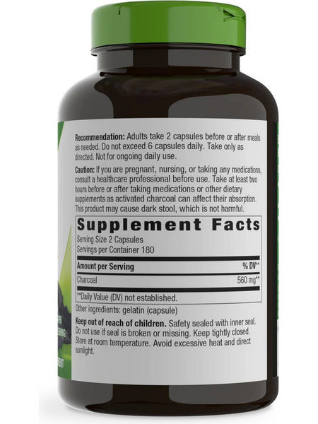 Nature's Way, Activated Charcoal, 360 capsules