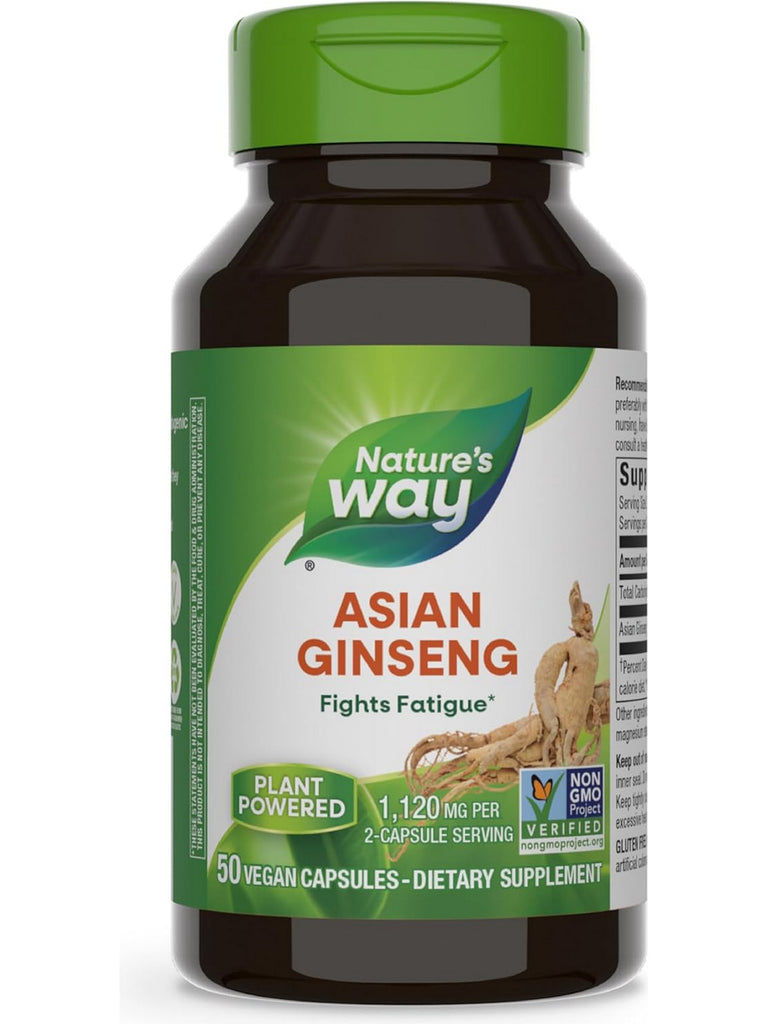 Nature's Way, Asian Ginseng, 50 vegan capsules